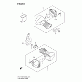 Схема узла: Поворотники (Model k6/k7/k8/k9) для Suzuki DR-Z400 DR-Z400SM