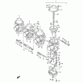 Схема вузла: Карбюратор (Model p/r) для Suzuki RF600