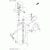 Схема вузла: Задній гальмівний циліндр Suzuki DR-Z400 DR-Z400SM
