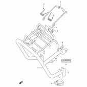 Схема узла: Кронштейн фары для Suzuki DF125