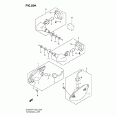 Схема узла: Поворотники (Model k6) для Suzuki GSX600 Katana