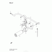 Схема вузла: Система вентиляції бензобака (Vz1500L3 E33) для Suzuki VZ1500 Boulevard M90