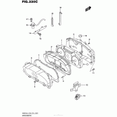 Схема вузла: Speedometer (An650Zl6 E33) для Suzuki AN650 Burgman (EU analogue of SkyWave)