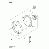 Схема узла: Фара для Suzuki TU250