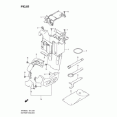 Схема вузла: Кріплення акумулятора (Sfv650ual1 e21) для Suzuki SFV650 Gladius