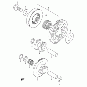 Схема вузла: Привід стартера для Suzuki GSX-R600