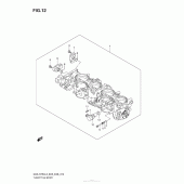 Схема вузла: Throttle Body (E03) для Suzuki GSX-R750