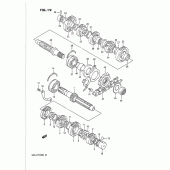 Схема вузла: Трансмісія для Suzuki GSX-R1100