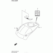 Схема вузла: Накладка паливного бака Suzuki VZ800 Boulevard M50