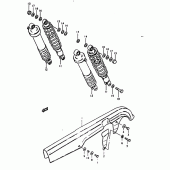 Схема вузла: Захист ланцюга & Амортизатор для Suzuki GS1000