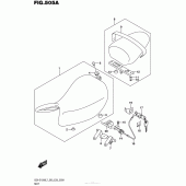 Схема вузла: Сидіння для Suzuki GSX-S1000