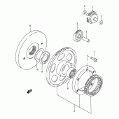 Схема вузла: Привід стартера для Suzuki LS650 Savage