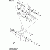 Схема вузла: Важіль прогресії (Rm-z450l0/l1) для Suzuki RM-Z450