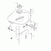 Схема вузла: Паливний бак (Model k4) для Suzuki GSF600 Bandit S