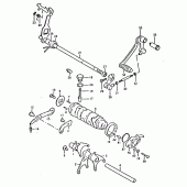Схема узла: Копирный вал & Вилки & Вал переключения для Suzuki GSX400
