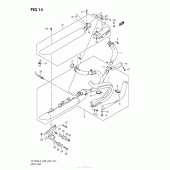 Схема вузла: Вихлопна система Suzuki VZ1500 Boulevard M90