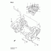Схема вузла: Картер двигуна для Suzuki RM-Z250