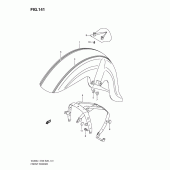 Схема узла: Переднее крыло (Vl800tl1 e28) для Suzuki VL800 Boulevard C50T