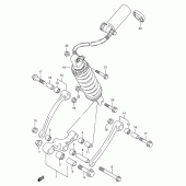 Схема вузла: Важіль прогресії (E4, E18, E22, E25, E34, P37) для Suzuki GSX750 Katana