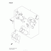 Схема узла: Передний тормозной суппорт (Dr-Z125Ll3 E33) для Suzuki DR-Z125 DR-Z125L