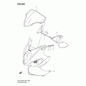 Схема вузла: Передній обтічник (Model k7) для Suzuki GSX1300 Hayabusa
