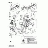Схема узла: Электропроводка (An650al1 e51) для Suzuki AN650 Burgman (EU analogue of SkyWave)