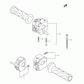 Схема вузла: Пульт керування рульовим (Model k3/k4) для Suzuki DL1000 V-Strom