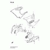 Схема вузла: Передній бічний обтічник (Model k5) для Suzuki GSX-R1000