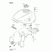 Схема узла: Топливный бак (Gsx650ful1 e21) для Suzuki GSX650