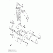Схема вузла: Важіль прогресії для Suzuki DR-Z250