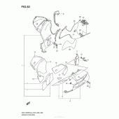 Схема узла: Нижний обтекатель для Suzuki GSX1300 Hayabusa