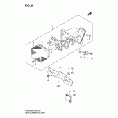 Схема узла: Задний фонарь (Стоп-сигнал) для Suzuki DR200 DR200SE