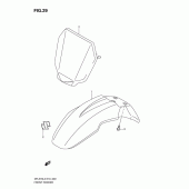 Схема узла: Переднее крыло для Suzuki DR-Z70