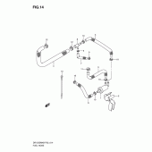 Схема вузла: Паливний шланг для Suzuki DR125