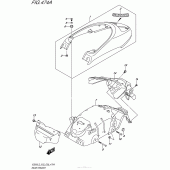 Схема вузла: Заднє крило Suzuki VZ800 Boulevard M50