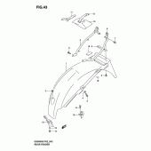 Схема узла: Заднее крыло для Suzuki GS500