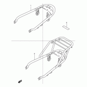 Схема узла: Багажник для Suzuki TU125
