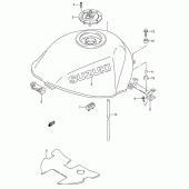 Схема вузла: Паливний бак (Model p/r/s/t) для Suzuki RF600
