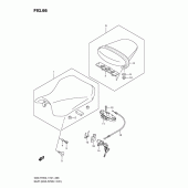 Схема вузла: Сидіння (Gsx-r750l1 e21) для Suzuki GSX-R750