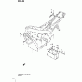 Схема вузла: Рама (Gs500fh p3) для Suzuki GS500