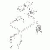 Схема вузла: Електроустаткування для Suzuki DF125
