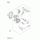 Схема узла: Дроссельная заслонка для Suzuki RMX450