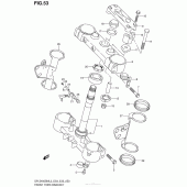 Схема узла: Кронштейн передней вилки для Suzuki DR-Z400 DR-Z400SM