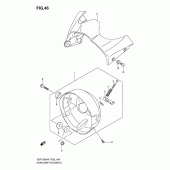 Схема вузла: Кожух фари (Gsf1250/a) для Suzuki GSF1250 Bandit