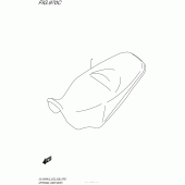 Схема вузла: Підвищене сидіння (Опція) для Suzuki DL1000 V-Strom