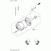Схема вузла: Задній ліхтар (Стоп-сигнал) для Suzuki TU250