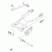 Схема вузла: Задній важіль підвіски Suzuki VZ800 Marauder
