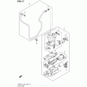 Схема вузла: Паливний насос для Suzuki AN650 Burgman (EU analogue of SkyWave)