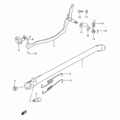 Схема вузла: Підставка для Suzuki DR125
