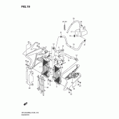 Схема вузла: Радіатор для Suzuki DR-Z400 DR-Z400SM